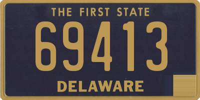 DE license plate 69413