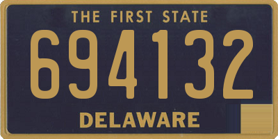 DE license plate 694132