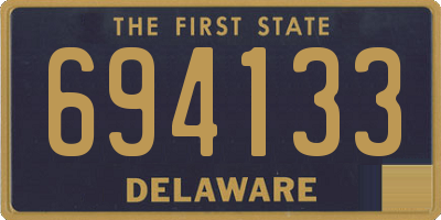 DE license plate 694133