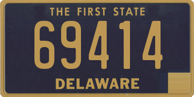 DE license plate 69414
