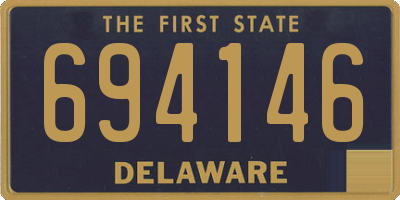 DE license plate 694146