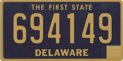 DE license plate 694149