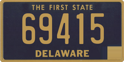 DE license plate 69415