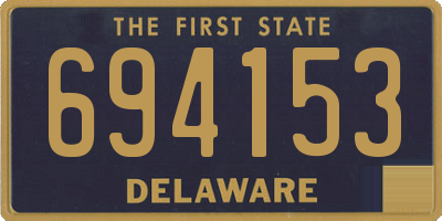 DE license plate 694153