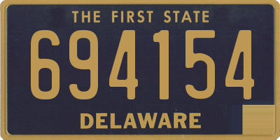 DE license plate 694154