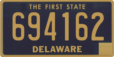 DE license plate 694162