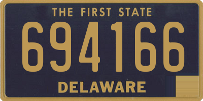 DE license plate 694166