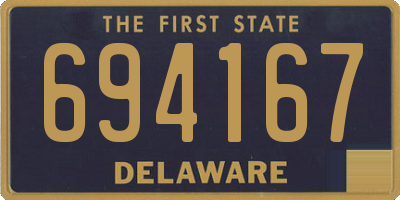 DE license plate 694167