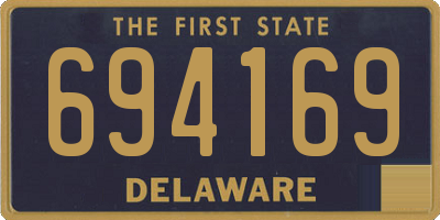 DE license plate 694169