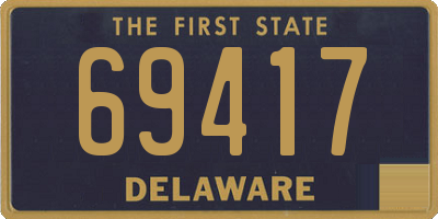 DE license plate 69417