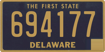 DE license plate 694177