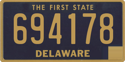 DE license plate 694178