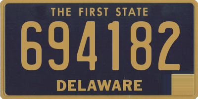 DE license plate 694182