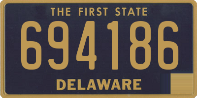 DE license plate 694186