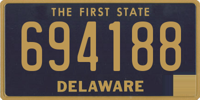 DE license plate 694188