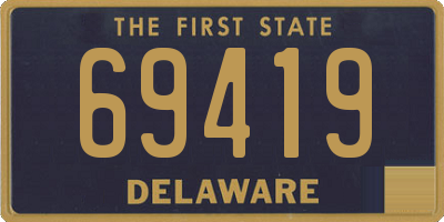 DE license plate 69419