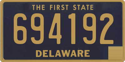 DE license plate 694192
