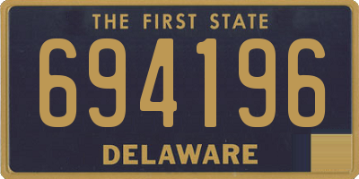 DE license plate 694196