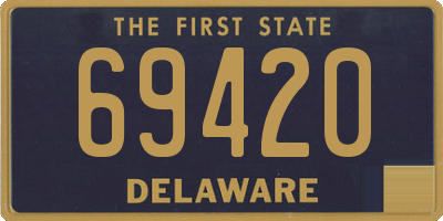 DE license plate 69420