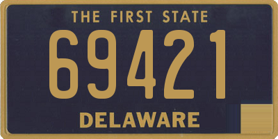 DE license plate 69421