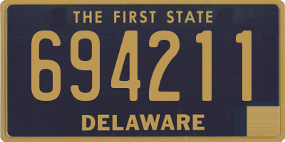 DE license plate 694211
