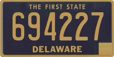 DE license plate 694227
