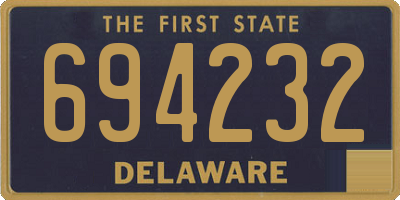 DE license plate 694232