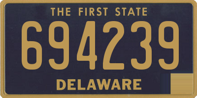 DE license plate 694239