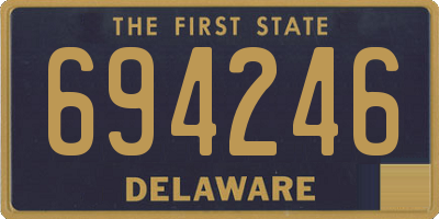 DE license plate 694246