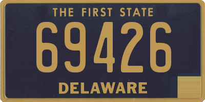 DE license plate 69426