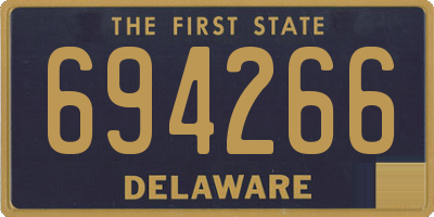 DE license plate 694266