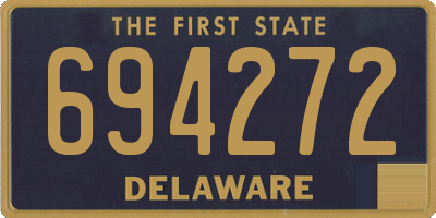 DE license plate 694272