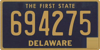 DE license plate 694275