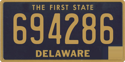 DE license plate 694286