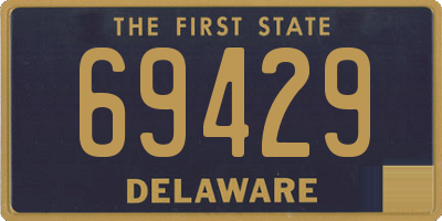 DE license plate 69429