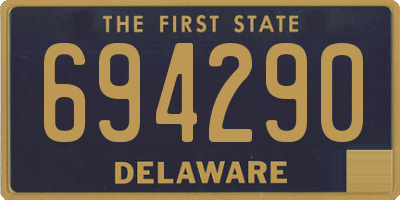 DE license plate 694290