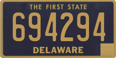 DE license plate 694294