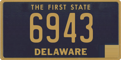 DE license plate 6943