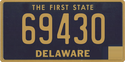 DE license plate 69430