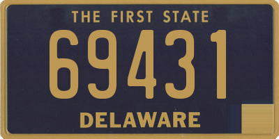 DE license plate 69431