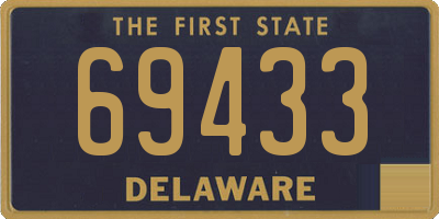 DE license plate 69433