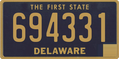 DE license plate 694331