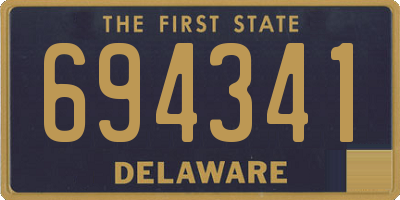 DE license plate 694341