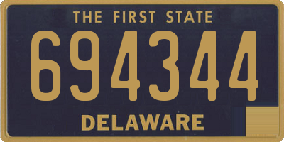 DE license plate 694344