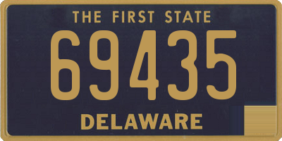 DE license plate 69435