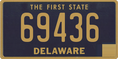DE license plate 69436