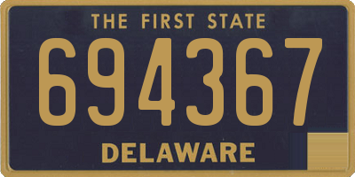 DE license plate 694367