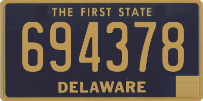 DE license plate 694378