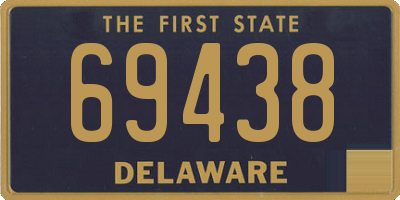 DE license plate 69438