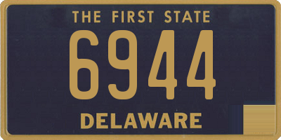 DE license plate 6944